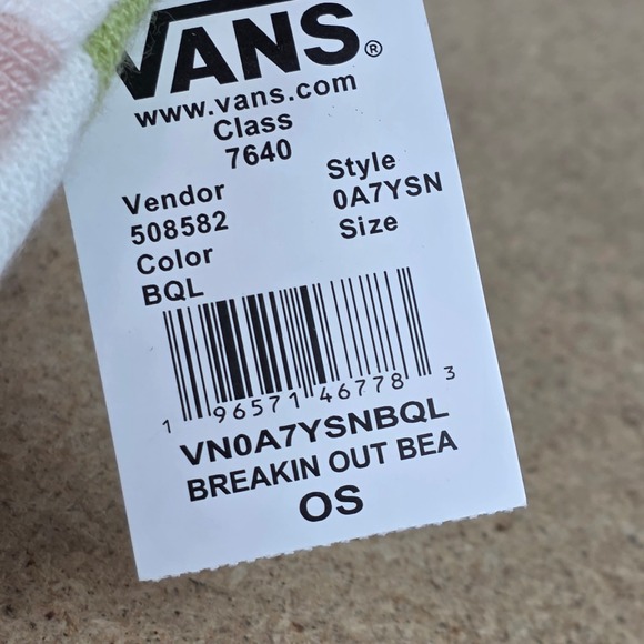 Vans Breakin Out Beanie OS Checkerboard Multi Color Knit Cap NWT unisex - Picture 5 of 5